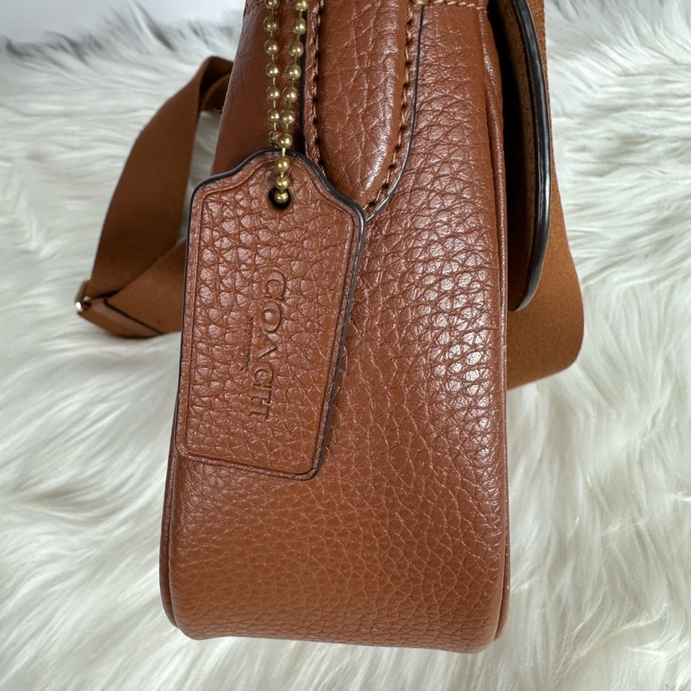 Coach Tan Leather Crossbody Bag - Picture 6 of 14